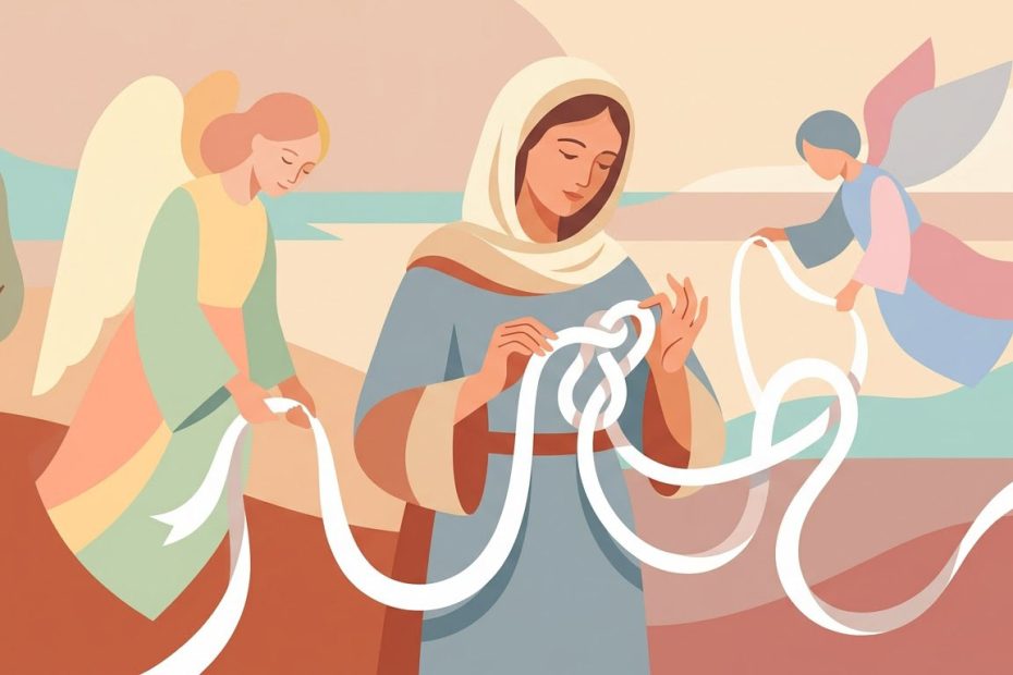 Novena a Maria che scioglie i nodi - Illustration prière catholique